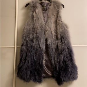 Racoon fur vest